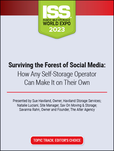 Surviving the Forest of Social Media: How Any Self-Storage Operator Can Make It on Their Own